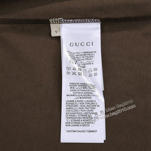 Gucci古奇專櫃古馳2023SS新款刺繡T恤 男女同款 tzy2847